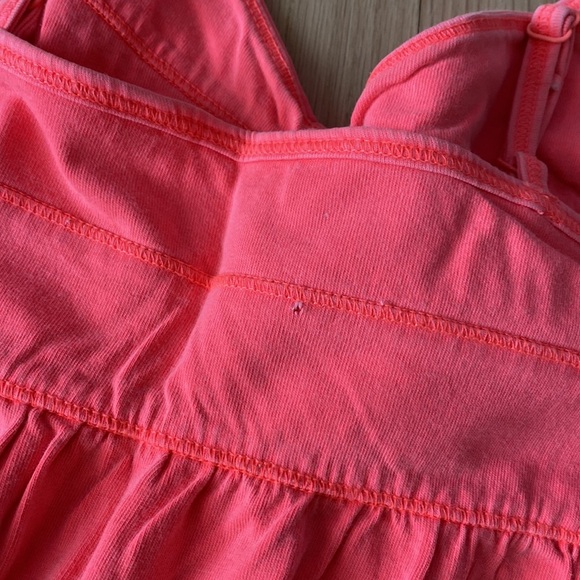 TNA by Aritzia summer dress neon pink Sz L - Picture 5 of 7
